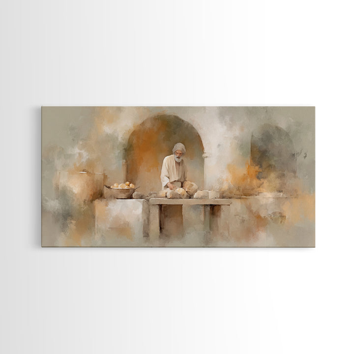 Sanctuary Of Work – Framed Canvas Print – Christian Wall Art – Christian Art Canvas – Christian Decor – Jesus Painting – Christian Art