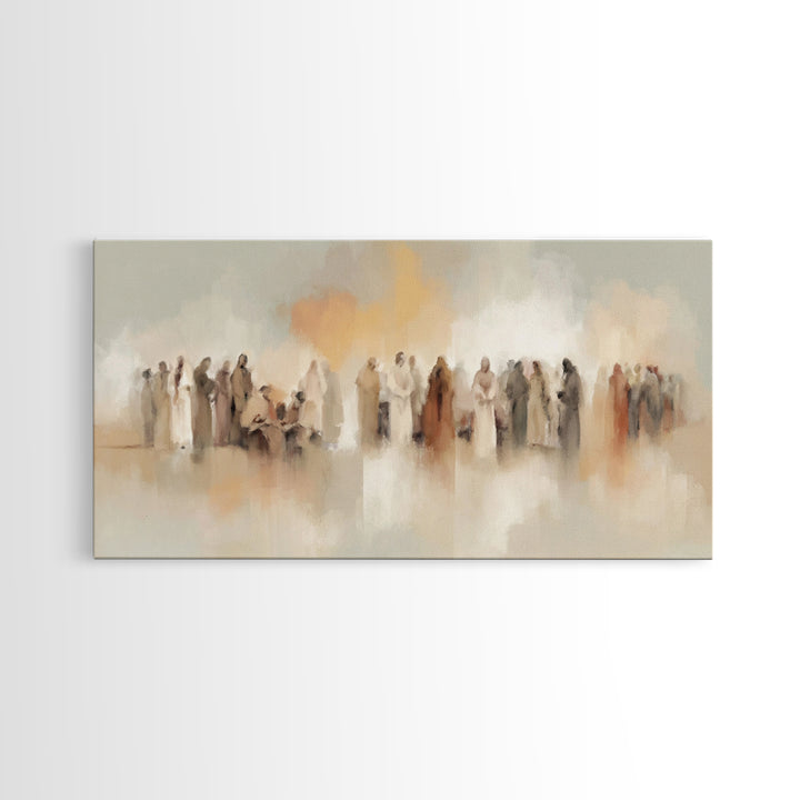 Sacred Communion – Framed Canvas Print – Christian Art Canvas – Minimalist Christian Art – Christian Wall Art – Modern Christian Art – Chri