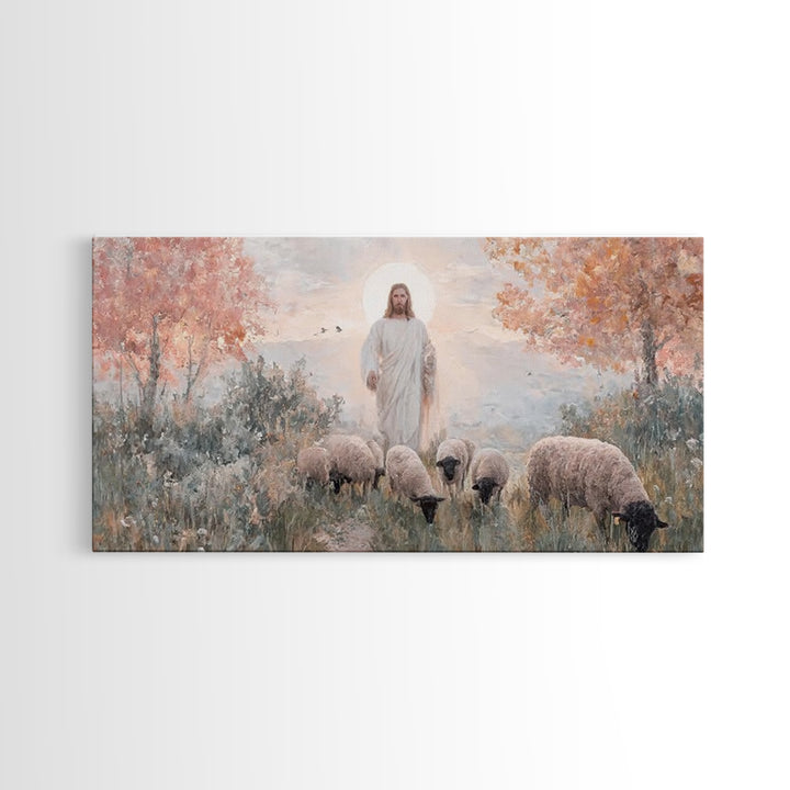 Shepherds Of Peace | Framed Canvas Print | Christian Wall Art | Christian Art Canvas | Jesus Painting | Christian Decor | Christian Christm