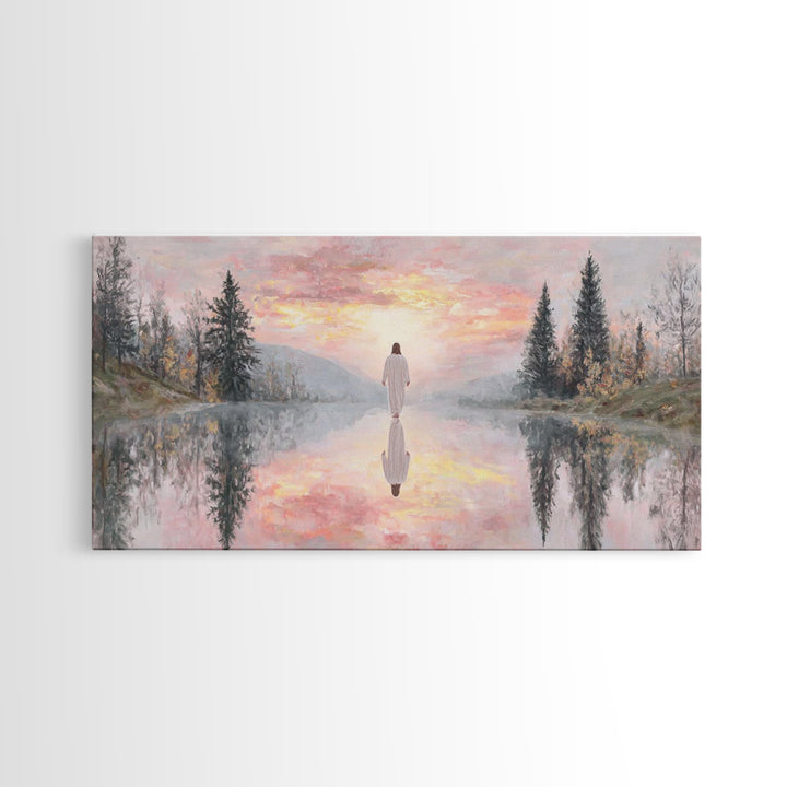 Radiant Dawn Blessing | Framed Canvas Print | Christian Wall Art | Jesus Painting | Christian Art Canvas | Christmas Art | Christian Christ