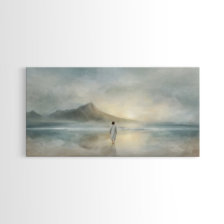 Dawn of Peace – Framed Canvas Print – Christian Art Canvas – Large Christian Painting – Subtle Christian Art – Christian Wall Art – Christi