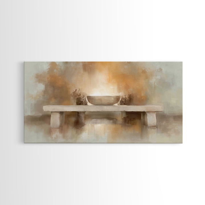 Altar Of Light – Framed Canvas Print – Christian Wall Art – Christian Art Canvas – Christian Christmas Art – Christian Decor