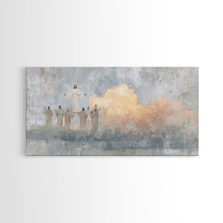 Risen Glory | Framed Canvas Print | Jesus Painting | Christian Wall Art | Christian Art Canvas | Modern Christian Painting | Christian Chri