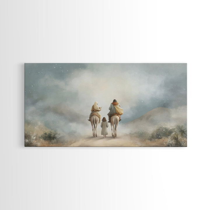 Sacred Ascent – Framed Canvas Print – Christian Art – Christian Art Prints – Christmas Canvas Wall Art – Christian Wall Art – Jesus Christm