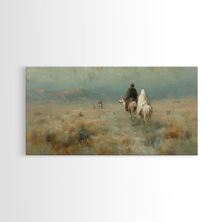 Pilgrims of Light – Framed Canvas Print – Christian Art – Christian Canvas Art – Christmas Art Work – Christian Wall Art – Abstract Christi