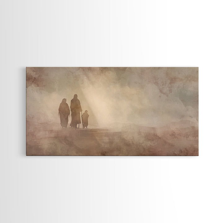 Dawn Refuge – Framed Canvas Print – Christian Wall Art – Christian Art Work – Christmas Art – Christian Decor – Jesus Painting
