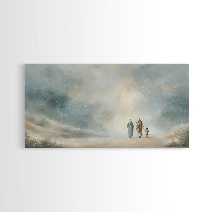 Stars Of Hope | Framed Canvas Print | Christian Wall Art | Christian Art Print | Christmas Art | Christian Decor | Jesus Painting