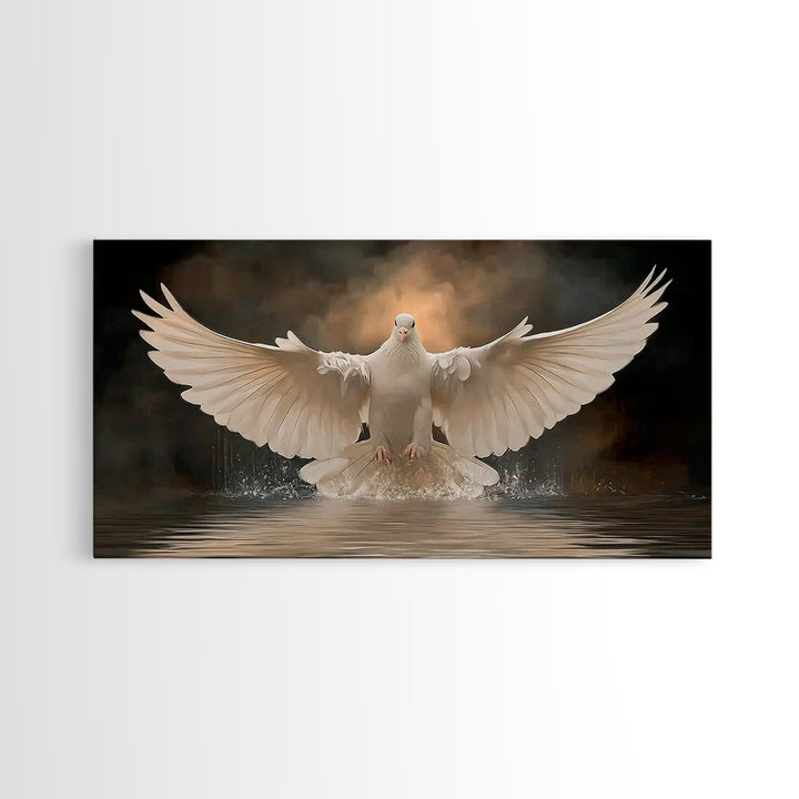 Rising Spirit | Framed Canvas Print | Christian Wall Art | Christian Art Canvas | Christian Christmas Art | Jesus Painting | Christian Deco