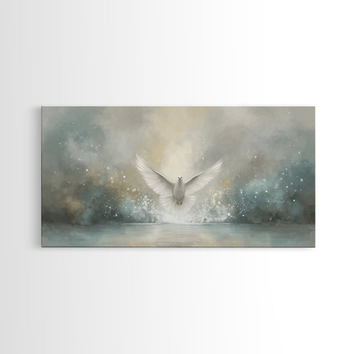 Heavenly Promise – Framed Canvas Print – Christian Art Canvas – Christian Wall Art – Christmas Art – Christian Painting – Christian Decor