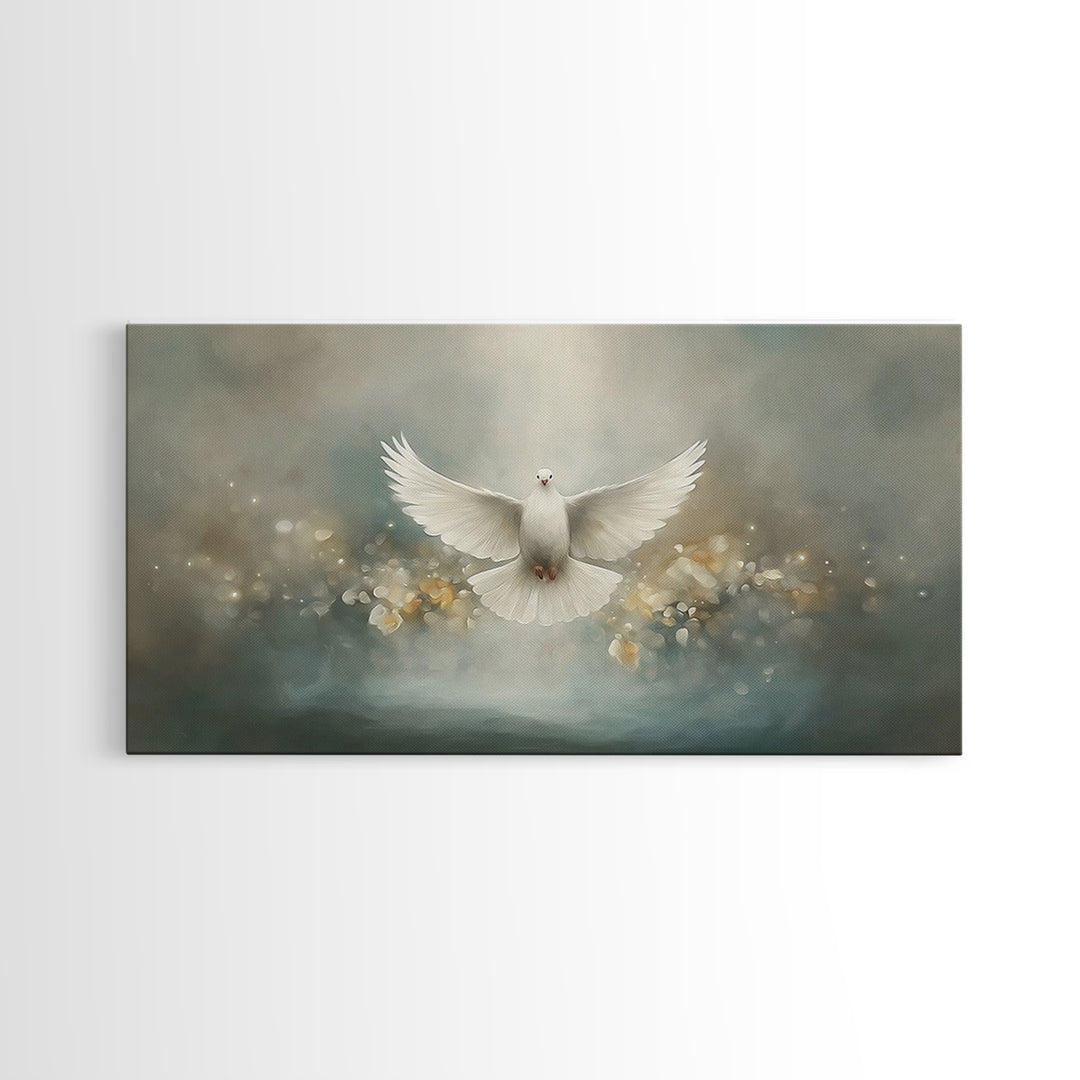 Divine Stillness – Framed Canvas Print – Christian Wall Art – Christian Art Canvas – Christian Painting – Christmas Art – Christian Decor
