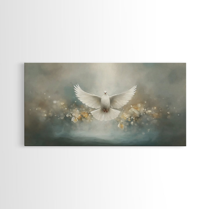 Divine Stillness – Framed Canvas Print – Christian Wall Art – Christian Art Canvas – Christian Painting – Christmas Art – Christian Decor