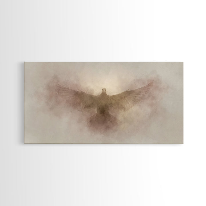Light Of Salvation | Framed Canvas Print | Christian Art Canvas | Christian Wall Art | Christian Painting | Christmas Art | Christian Decor