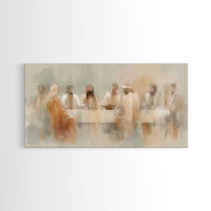 Holy Gathering – Framed Canvas Print – Christian Art Canvas – Christian Wall Art – Abstract Christian Art – Moody Christian Art – Jesus Pai