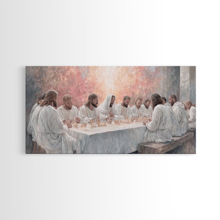 Upper Room Grace | Framed Canvas Print | Christian Art Canvas | Christian Wall Art | Jesus Painting | Large Christian Painting | Christian