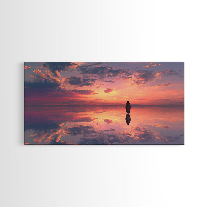 Sky Of Promise – Framed Canvas Print – Christian Art Canvas – Christian Art Gift – Minimalist Christian Art – Modern Christian Art