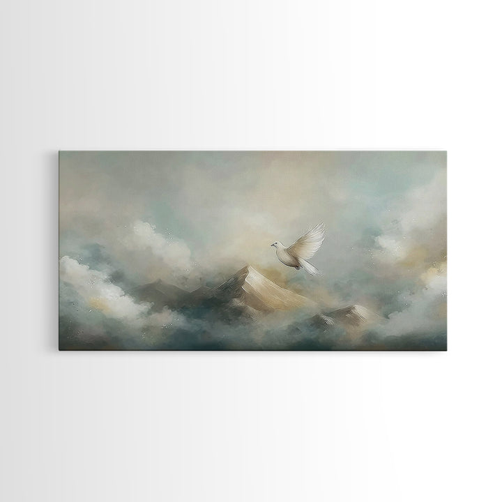 Wings Of Hope – Framed Canvas Print – Christian Art Canvas – Christian Art Work – Christian Decor – Modern Christian Art