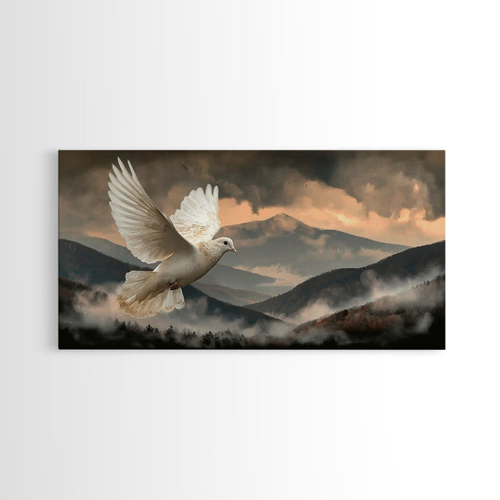 Hillside Peace – Framed Canvas Print – Christian Wall Art – Moody Christian Art – Christian Art Canvas – Christian Gift Ideas