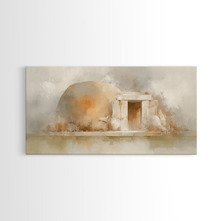 Stone Of Morning – Framed Canvas Print – Christian Art Print – Christian Canvas Art – Jesus Art Print – Christian Decor – Christmas Art