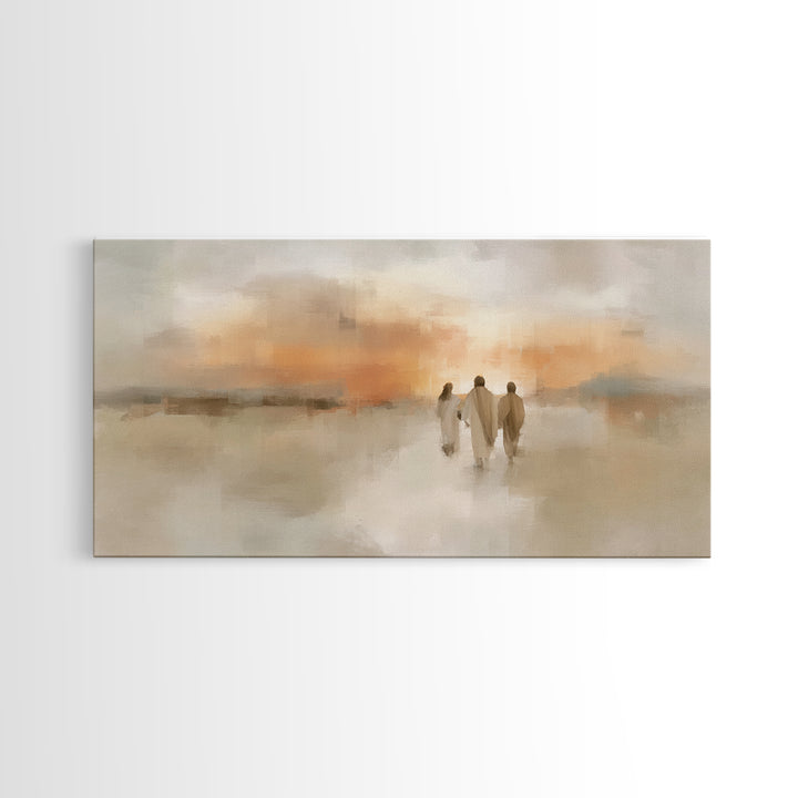 Walk Of Faith | Framed Canvas Print | Christian Art Work | Christian Gift Ideas | Jesus Wall Art | Christian Art Canvas