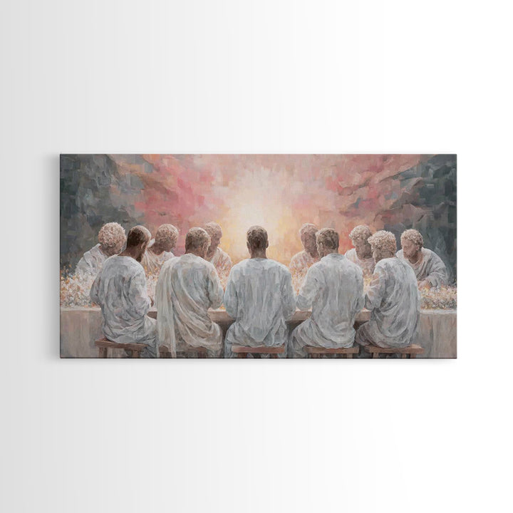 Supper Of Light – Framed Canvas Print – Christian Christmas Art – Christian Wall Art – Christian Art Canvas – Christian Art Print – Christi
