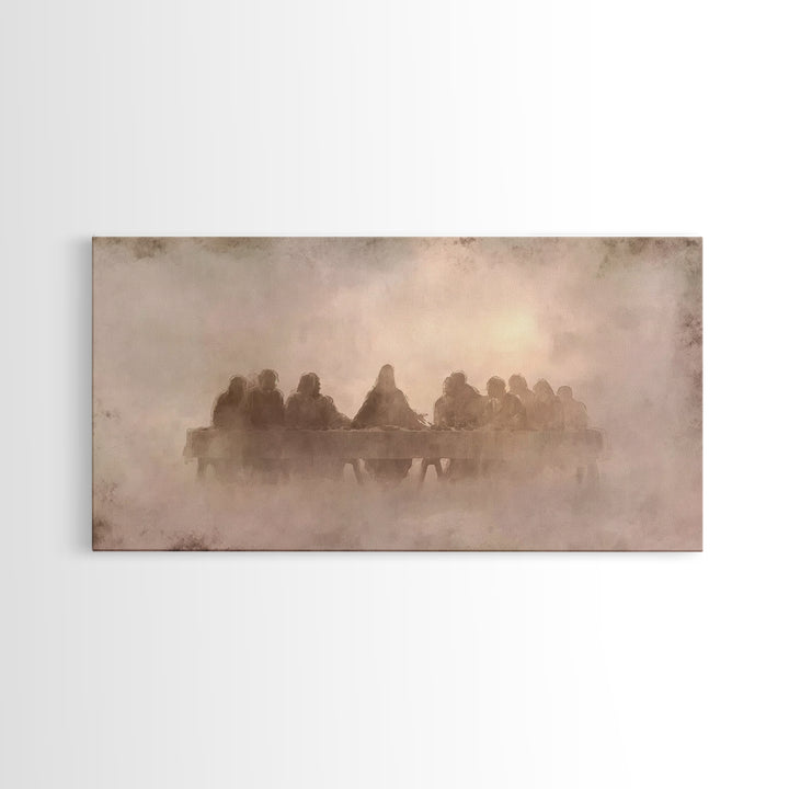 Gathered In Reverence – Framed Canvas Print – Christian Art Canvas – Christian Wall Art – Christian Art Print – Jesus Painting – Christmas