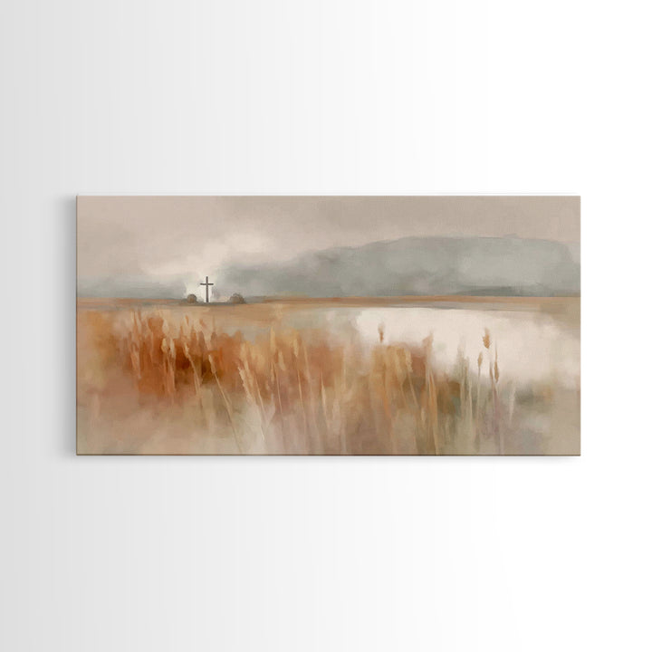 Quiet Redeemer – Framed Canvas Print – Christian Wall Art – Christian Decor – Christian Art Canvas – Christian Art Print – Christian Painti