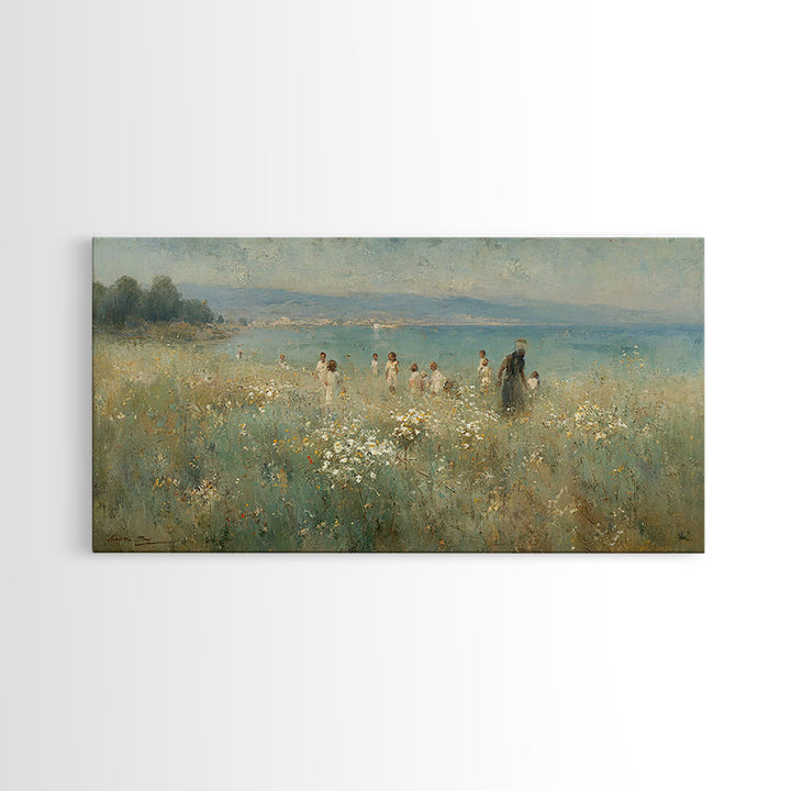 Walking In Light – Framed Canvas Print – Christian Art Prints – Christian Wall Art – Christian Art Canvas – Christian Decor – Christian Pai