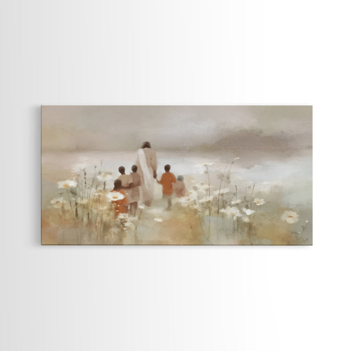 Path Of Grace – Framed Canvas Print – Christian Wall Art – Jesus Painting – Christian Art Canvas – Christian Decor – Christmas Art Prints