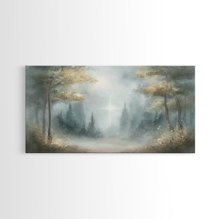 Light Of Hope – Framed Canvas Print – Christian Art Canvas – Jesus Painting – Christmas Wall Art – Christian Wall Art – Christian Gift