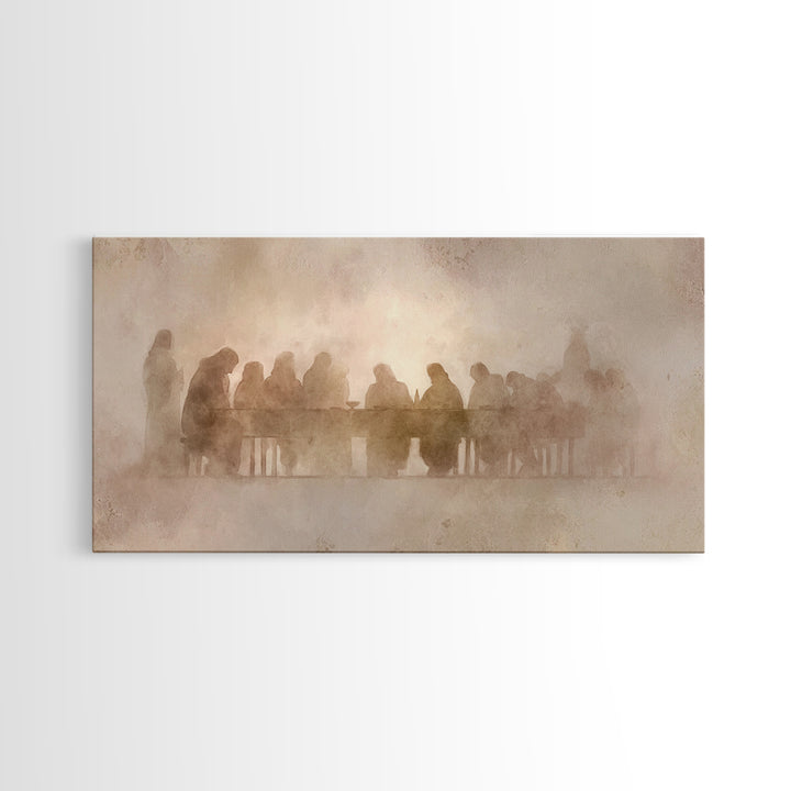 Silent Upper Room – Framed Canvas Print – Christian Art – subtle Christian art – Christian Wall Art – Christian Art Canvas – Jesus Painting