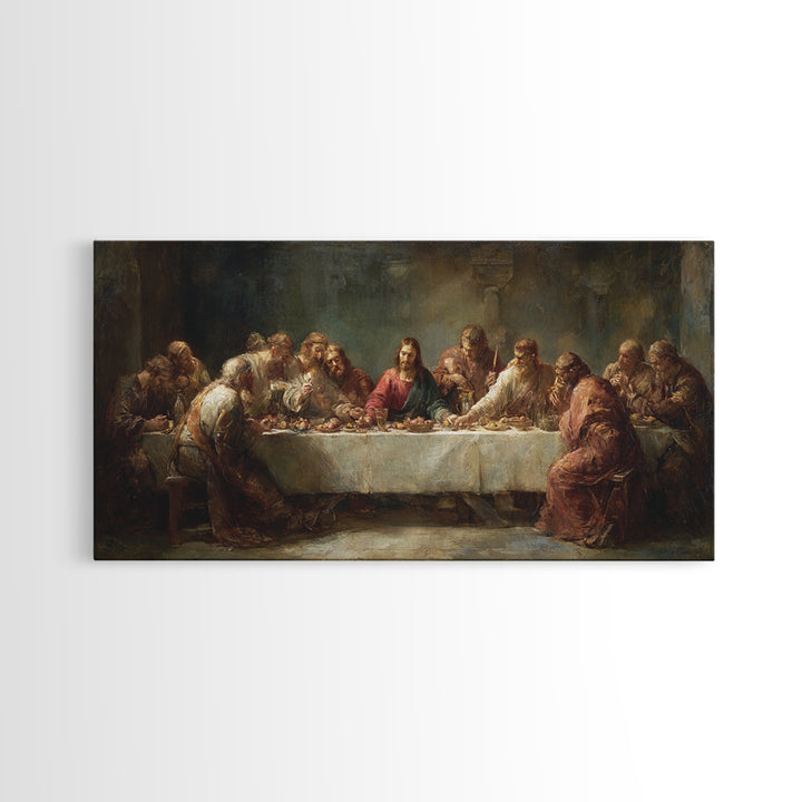 Bread Of Promise – Framed Canvas Print – Christian Art Canvas – Christian Art – Christian Wall Art – Jesus Painting – large Christian art