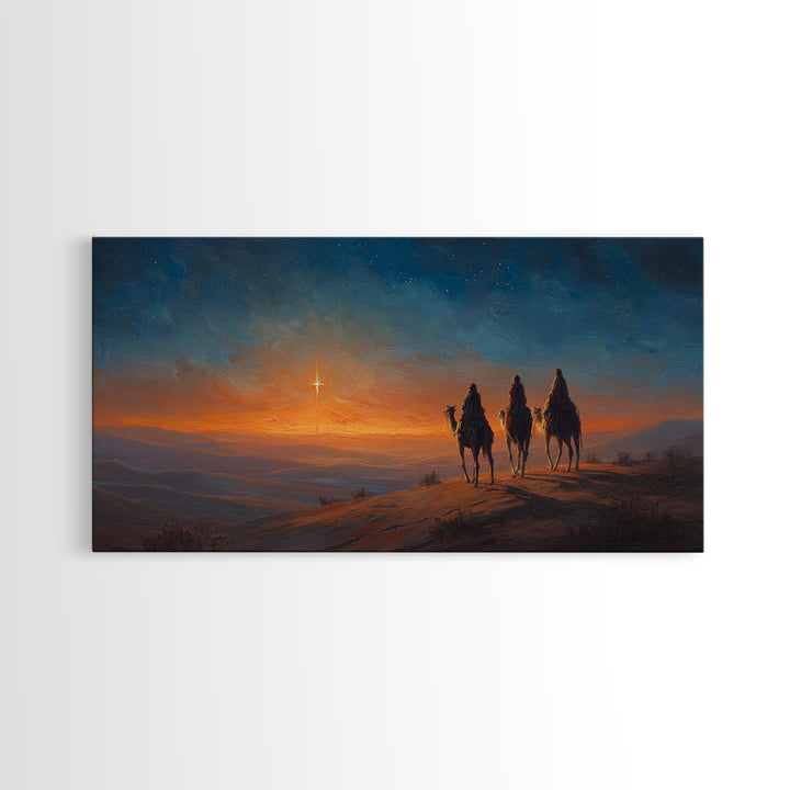 Holy Candlelight – Framed Canvas Print – Christian Wall Art – Christian Decor – Christian Art Canvas – Christmas Art – Christian Gift Ideas