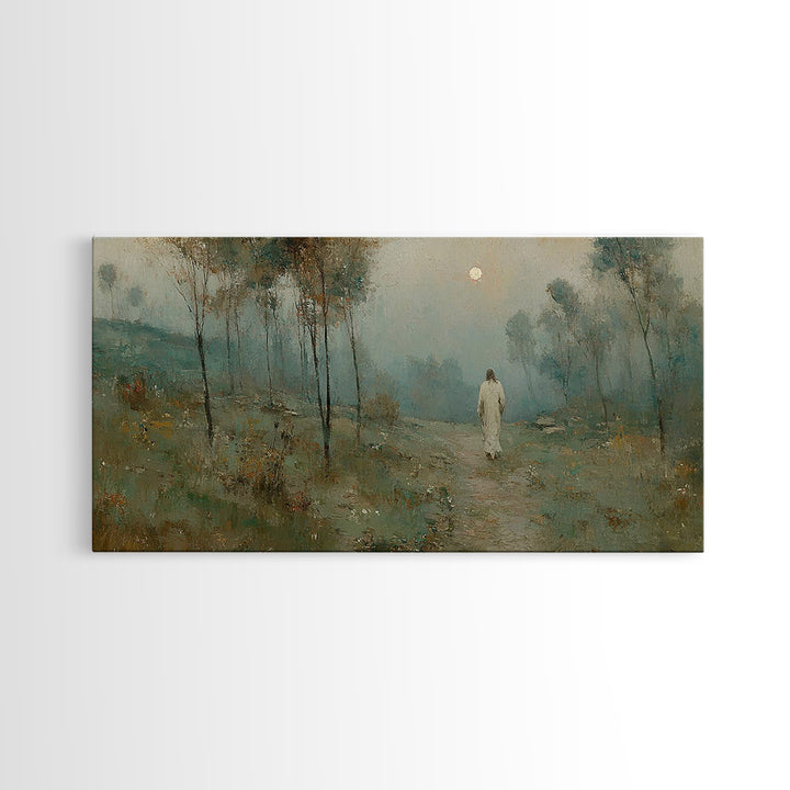 Evening Of Grace | Framed Canvas Print | Christian Art Canvas | Christian Wall Art | Jesus Painting | Christian Gift Ideas | Christmas Art