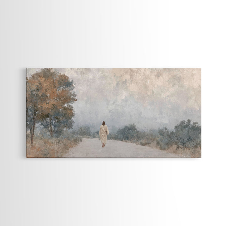Gentle Morning Peace, Framed Canvas Print, Christian Art Canvas, Christian Wall Art, Christian Christmas Art, Jesus Painting, Christian Dec