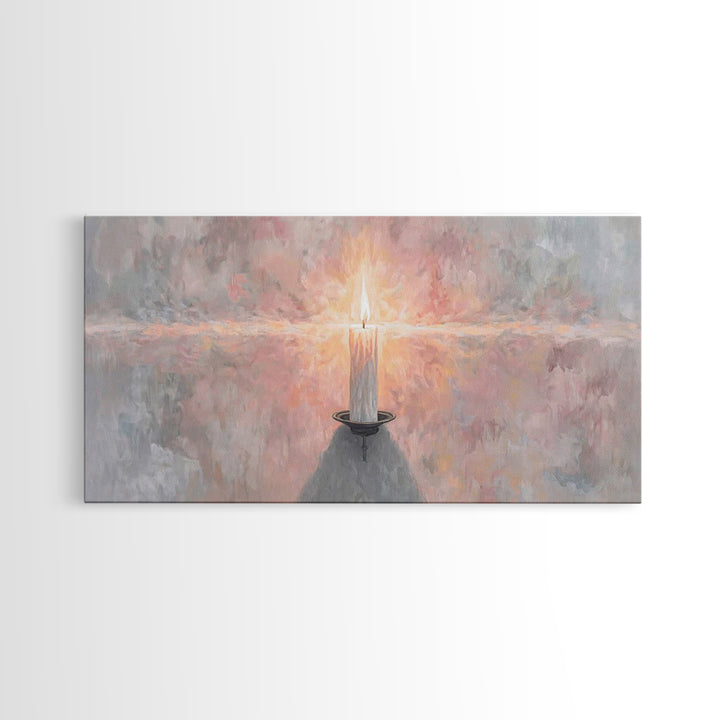 Sanctuary Glow – Framed Canvas Print – Christian Art Canvas – Christian Decorations – Christian Wall Art – Christmas Art – Christian Christ