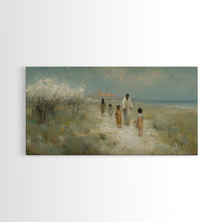 Pure Blessing – Framed Canvas Print – Christian Wall Art – Christian Art Canvas – Jesus Painting – Christmas Art – Christian Christmas Art