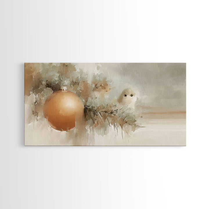 Winter Blessing – Framed Canvas Print – Christian Christmas Art – Christmas Art Prints – White Christmas Art – Framed Christmas Art – Chris