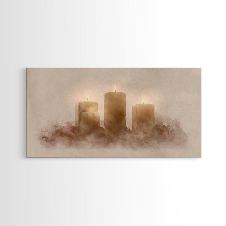 Holy Advent Calm – Framed Canvas Print – Christian Wall Art – Christian Art Canvas – Christian Christmas Art – Christmas Art Framed – Chris