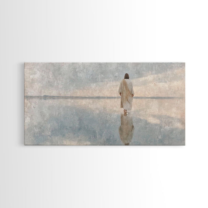 Path Of Grace | Framed Canvas Print | Christian Wall Art | Christian Art | Modern Christian Painting | Jesus Canvas Art | Christian Art Can