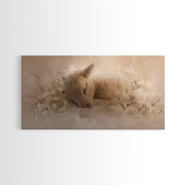 Restful Grace – Framed Canvas Print – Christian Art Canvas – Christian Art Print – Christian Wall Art – Subtle Christian Art – Christian Gi