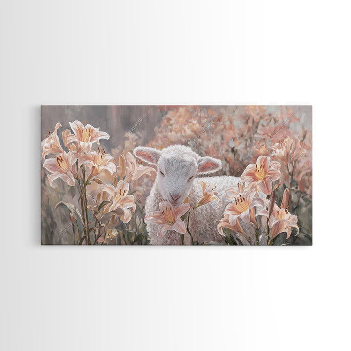 Garden Of Blessing – Framed Canvas Print – Christian Wall Art – Christian Art Print – Christian Art Canvas – Vintage Christian Art – Christ