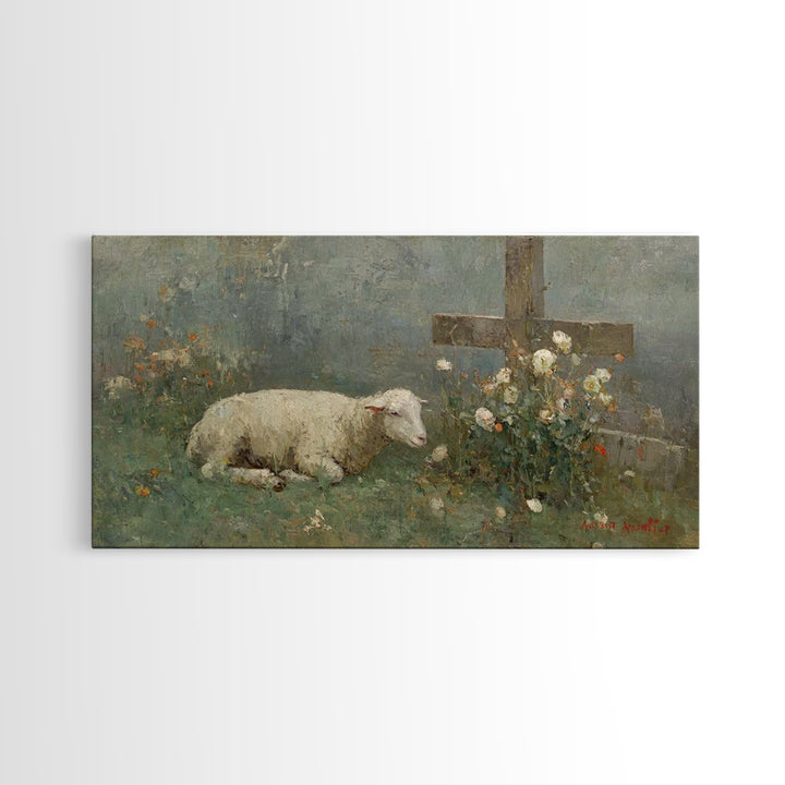 Cross Of Comfort – Framed Canvas Print – Christian Wall Art – Christian Art Print – Christian Art Canvas – Modern Christian Art – Christian