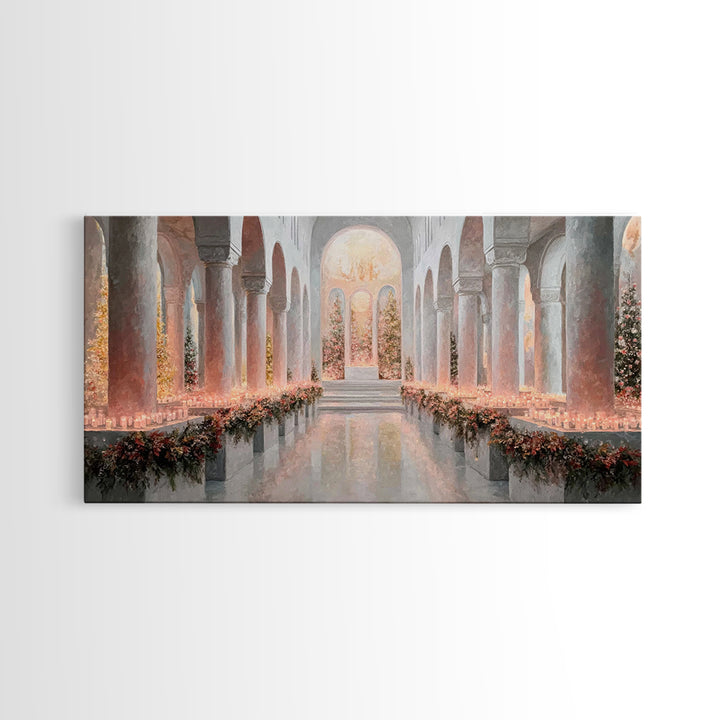 Holy Advent Glow | Framed Canvas Print | Christian Art Print | Christmas Wall Art | Framed Christmas Art | Christian Christmas Art | Christ