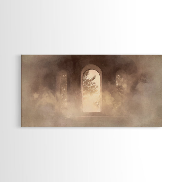 Hallowed Passage – Framed Canvas Print – Christian Art Canvas – Christian Wall Art – Moody Christian Art – Christian Decoration – Christian