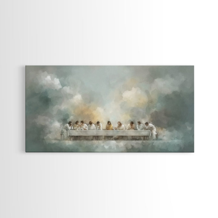 Eternal Supper Peace | Framed Canvas Print | Christian Art | Christian Art Canvas | Christian Wall Art | Jesus Painting | Christian Gift