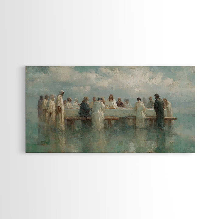 Sacred Fellowship Sky | Framed Canvas Print | Christian Art Canvas | Jesus Painting | Christian Wall Art | Christian Art | Christian Decor