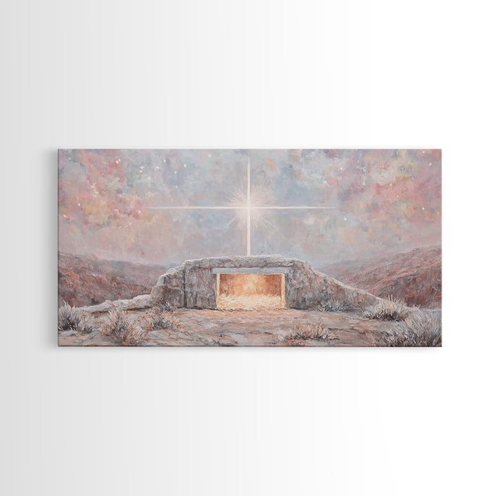 Star Over Bethlehem | Framed Canvas Print | Christian Wall Art | Christian Christmas Art | Christmas Art | Christian Art Canvas | Christian