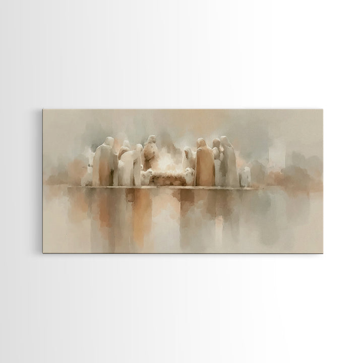 Holy Family Grace – Framed Canvas Print – Christian Art – Christian Art Canvas – Christian Christmas Art – Christmas Art – Christian Wall A