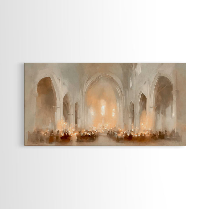 Sanctuary of Hope | Framed Canvas Print | Christian Art Canvas | Christian Wall Art | Christmas Art Prints | Christian Christmas Decor | Mo