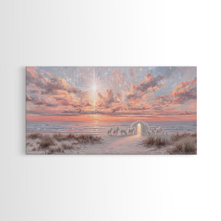 Star of Dawn – Framed Canvas Print – Christian Wall Art – Christmas Art Prints – Christian Christmas Art – Christian Art Canvas – Christian